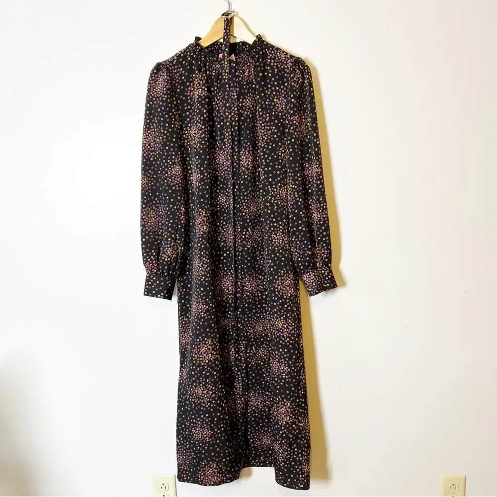 Kate Spade Disco Dots Ruffle Shirtdress‎ Size 6